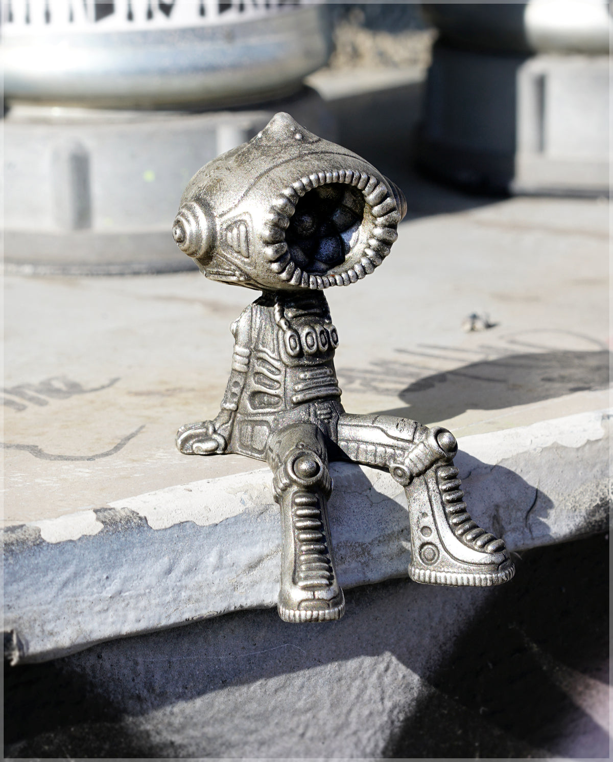 Kosmik Mini Sculpture - Pewter Cast by Ben Ridgway