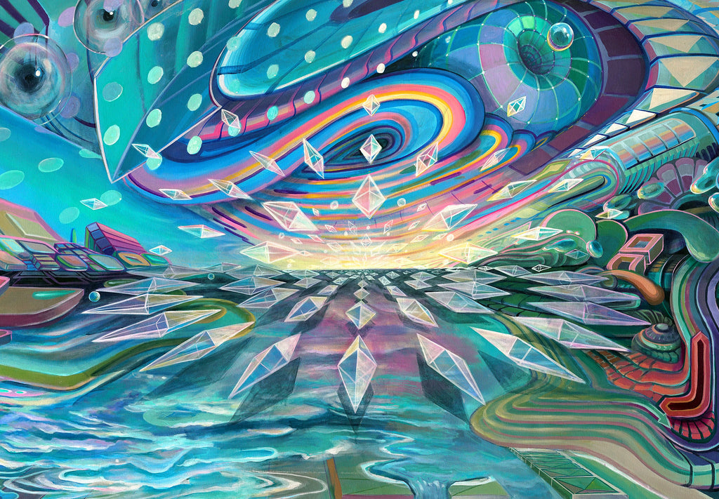 First Flight Stretched Canvas Print by Threyda x Apex