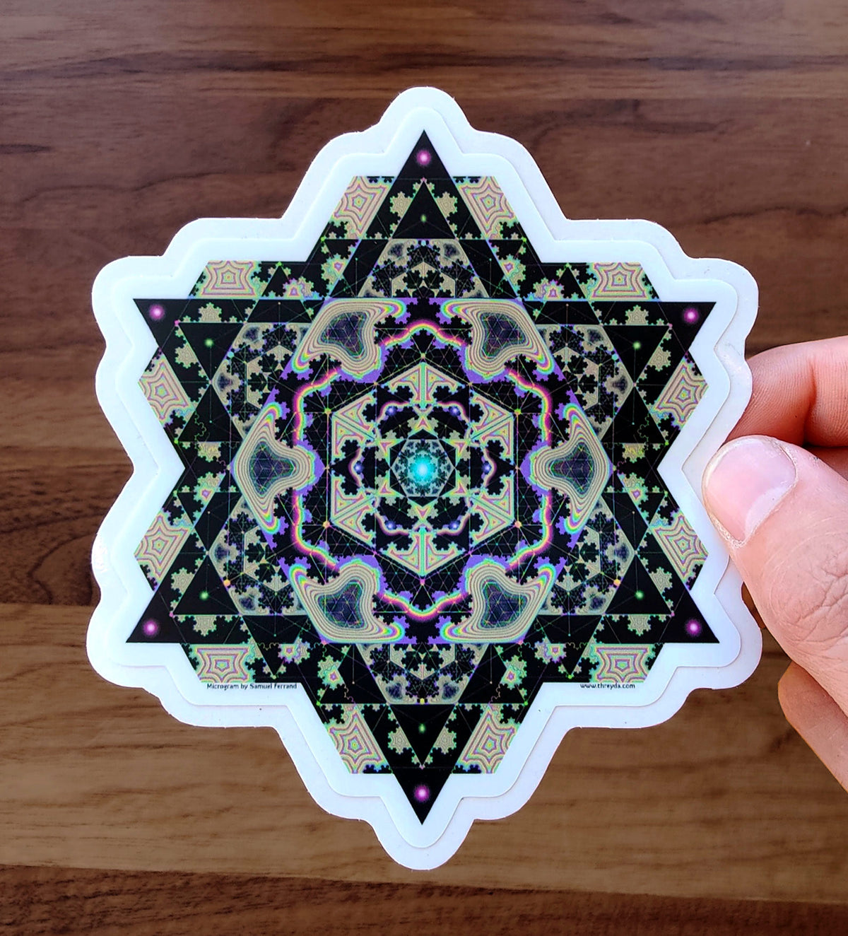 Microgram Diecut Sticker by Samuel Farrand