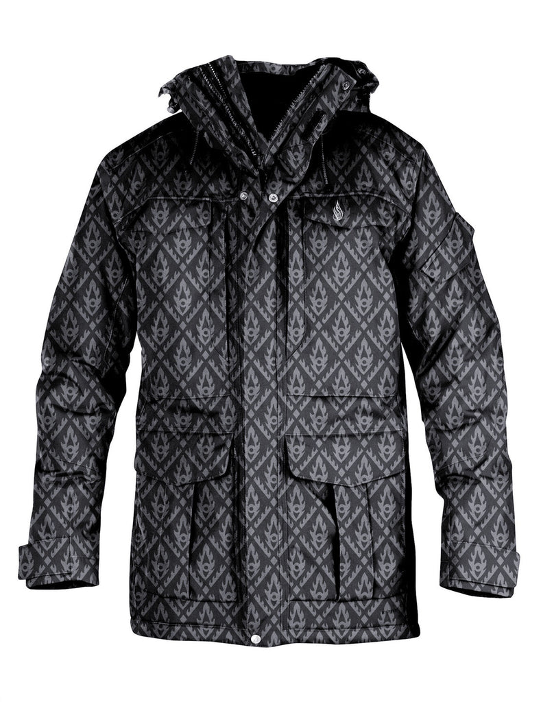Great Turn Crown Onyx Sherpa Jacket by Alex Grey