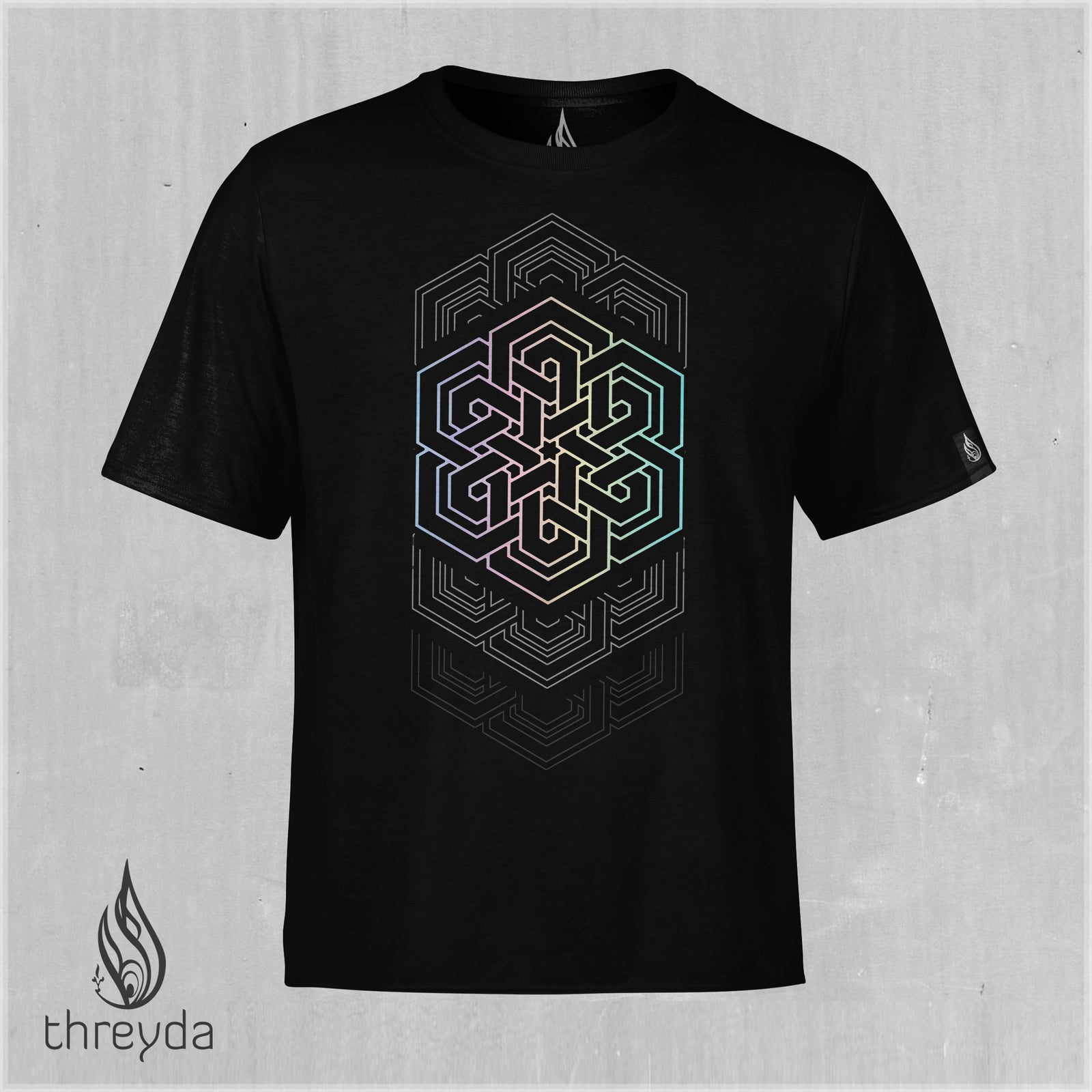 Satya Opalescent Screenprint Tee by Threyda