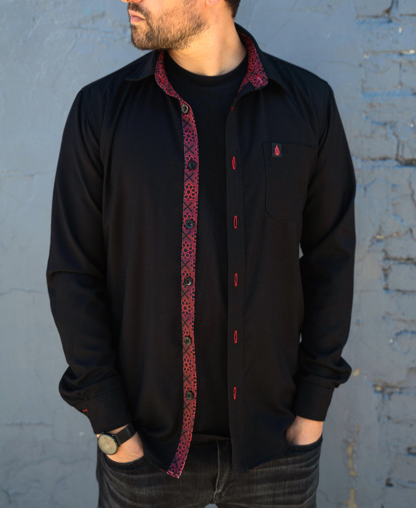 Traverse Lined Button Down Shirt by Threyda
