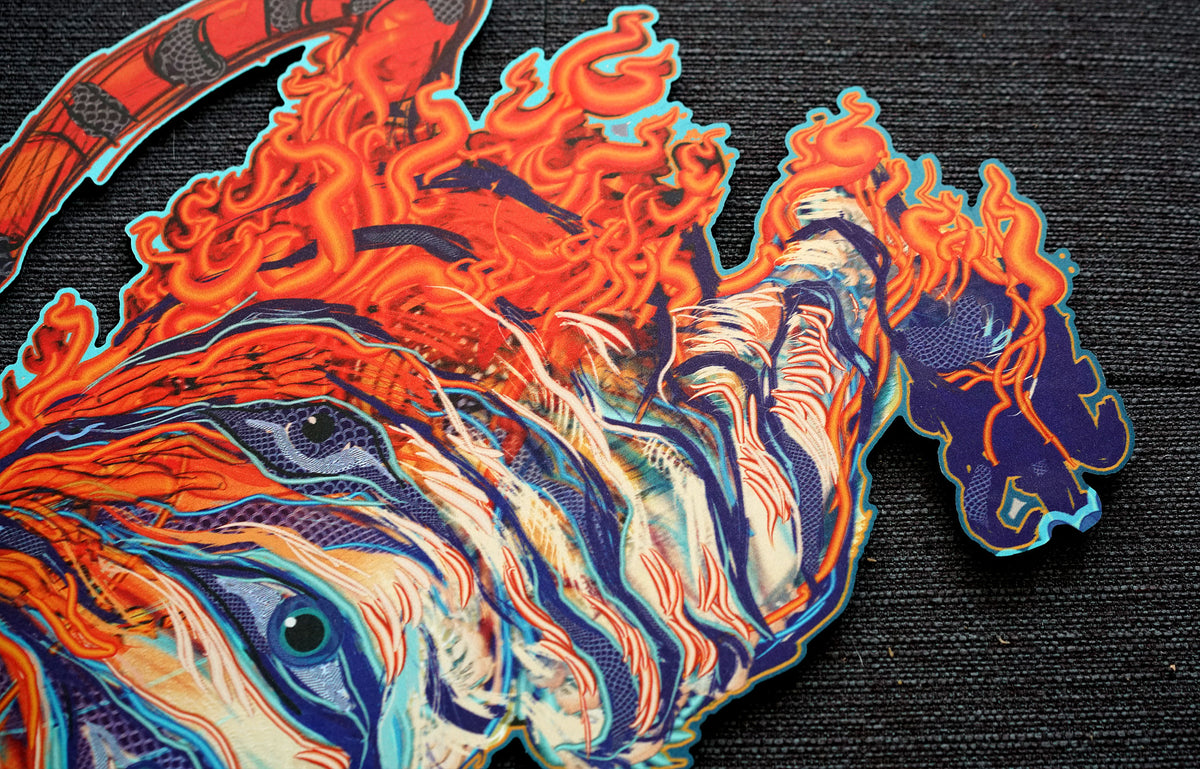 Swallowtail Tiger Aluminum Diecut Print by Android Jones - 48 HOUR AUCTION