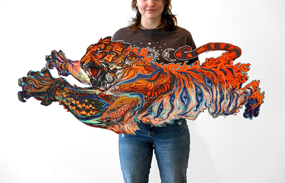 Swallowtail Tiger Aluminum Diecut Print by Android Jones - 48 HOUR AUCTION