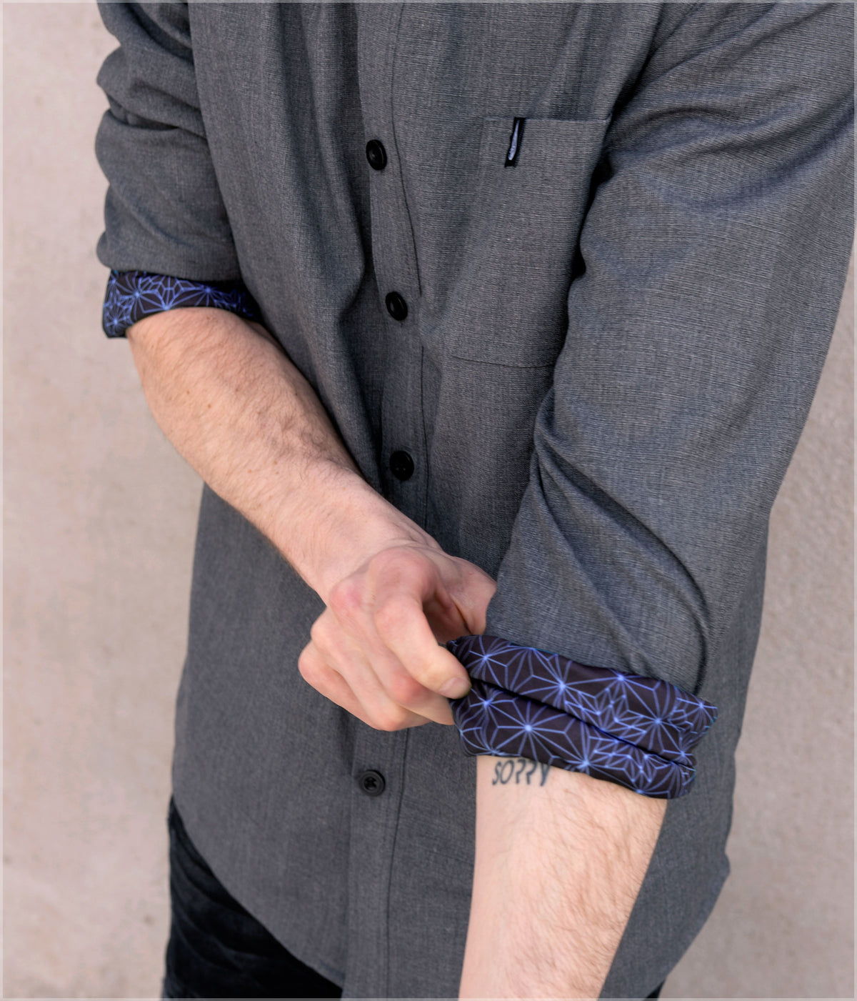 Starseed Violet Button Down Shirt by Kimi Takemura